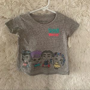 Toddler Super Monsters Cleo Frankie Zoe Halloween shirt